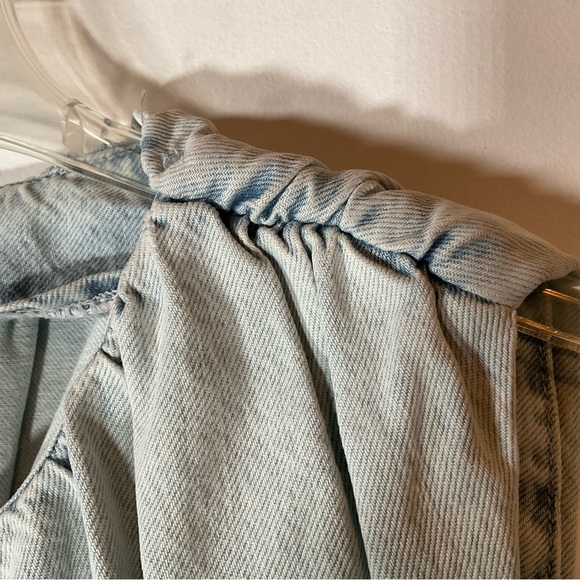 S ZARA Denim Mini Dress - Picture 4 of 11